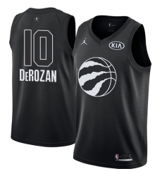 Men's Nike Jordan Toronto Raptors #10 DeMar DeRozan Swingman Black 2018 All-Star Game NBA Jersey