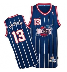 Men's Adidas Houston Rockets #13 James Harden Authentic Navy Hardwood Classic Fashion NBA Jersey