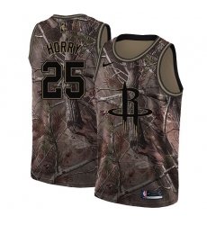 Men's Nike Houston Rockets #25 Robert Horry Swingman Camo Realtree Collection NBA Jersey