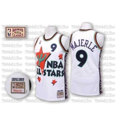 Men's Adidas Phoenix Suns #9 Dan Majerle Authentic White 1995 All Star Throwback NBA Jersey