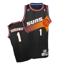 Men's Adidas Phoenix Suns #1 Penny Hardaway Authentic Black Throwback NBA Jersey