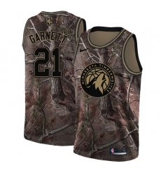 Youth Nike Minnesota Timberwolves #21 Kevin Garnett Swingman Camo Realtree Collection NBA Jersey