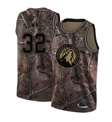 Women's Nike Minnesota Timberwolves #32 Karl-Anthony Towns Swingman Camo Realtree Collection NBA Jersey
