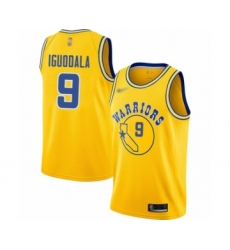 Women's Golden State Warriors #9 Andre Iguodala Swingman Gold Hardwood Classics Basketball Jersey