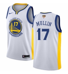 Men's Nike Golden State Warriors #17 Chris Mullin Swingman White Home 2018 NBA Finals Bound NBA Jersey - Association Edition