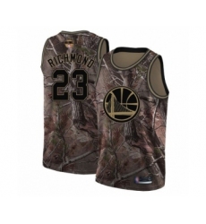 Men's Golden State Warriors #23 Mitch Richmond Swingman Camo Realtree Collection Basketball 2019 Basketball Finals Bound Jersey