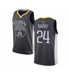 Men's Golden State Warriors #24 Rick Barry Swingman Black 2019 Basketball Finals Bound Basketball Jersey - Statement Edition