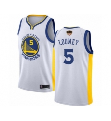 Women's Golden State Warriors #5 Kevon Looney Swingman White 2019 Basketball Finals Bound Basketball Jersey - Association Edition