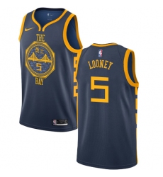 Women's Nike Golden State Warriors #5 Kevon Looney Swingman Navy Blue NBA Jersey - City Edition