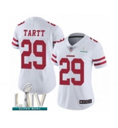 Women's San Francisco 49ers #29 Jaquiski Tartt White Vapor Untouchable Limited Player Super Bowl LIV Bound Football Jersey