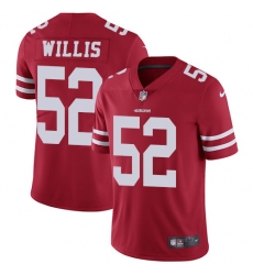 Men's Nike San Francisco 49ers #52 Patrick Willis Red Team Color Vapor Untouchable Limited Player NFL Jersey