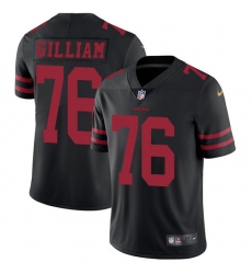 Youth Nike San Francisco 49ers #76 Garry Gilliam Black Vapor Untouchable Limited Player NFL Jersey