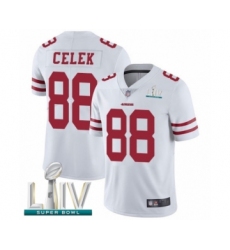Youth San Francisco 49ers #88 Garrett Celek White Vapor Untouchable Limited Player Super Bowl LIV Bound Football Jersey