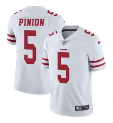 Youth Nike San Francisco 49ers #5 Bradley Pinion White Vapor Untouchable Limited Player NFL Jersey