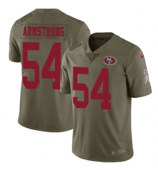 Men's Nike San Francisco 49ers #54 Ray-Ray Armstrong Limited Olive 2017 Salute to Service NFL Jersey