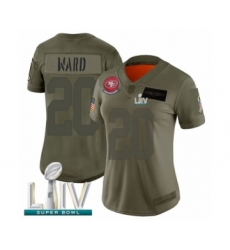 Women's San Francisco 49ers #20 Jimmie Ward Limited Olive 2019 Salute to Service Super Bowl LIV Bound Football Jersey