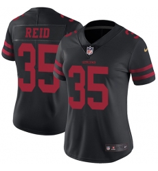 Women's Nike San Francisco 49ers #35 Eric Reid Black Vapor Untouchable Limited Player NFL Jersey
