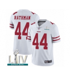 Youth San Francisco 49ers #44 Tom Rathman White Vapor Untouchable Limited Player Super Bowl LIV Bound Football Jersey