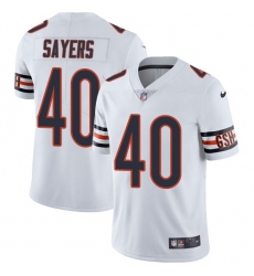 Men's Nike Chicago Bears #40 Gale Sayers White Vapor Untouchable Limited Player NFL Jersey