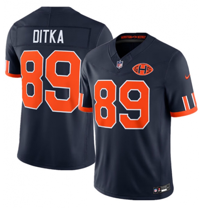 Men's Chicago Bears #89 Mike Ditka Navy 2026 F.U.S.E. Rivalries Collection Limited Football Stitched Jersey