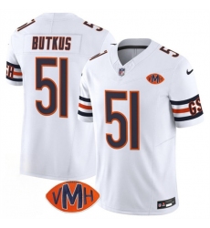 Men's Chicago Bears #51 Dick Butkus White 2025 F.U.S.E. With VMH Vapor Untouchable Limited Football Stitched Jersey