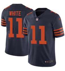 Men's Nike Chicago Bears #11 Kevin White Navy Blue Alternate Vapor Untouchable Limited Player NFL Jersey