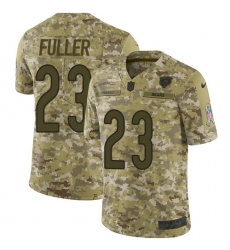 Youth Nike Chicago Bears #23 Kyle Fuller Limited Camo 2018 Salute to Service NFL Jersey