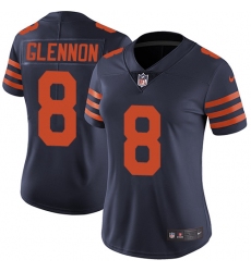 Women's Nike Chicago Bears #8 Mike Glennon Navy Blue Alternate Vapor Untouchable Limited Player NFL Jersey