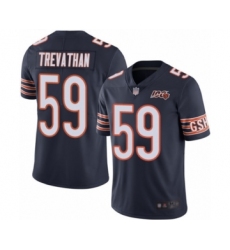 Men's Chicago Bears #59 Danny Trevathan Navy Blue Team Color 100th Season Limited Football Jersey