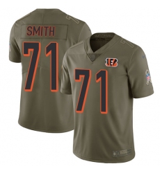 Youth Nike Cincinnati Bengals #71 Andre Smith Limited Olive 2017 Salute to Service NFL Jersey