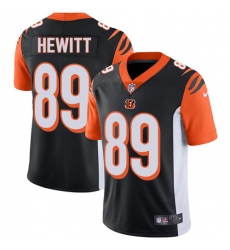 Youth Nike Cincinnati Bengals #89 Ryan Hewitt Vapor Untouchable Limited Black Team Color NFL Jersey