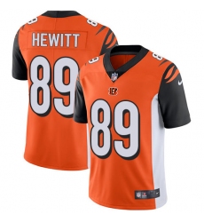 Youth Nike Cincinnati Bengals #89 Ryan Hewitt Vapor Untouchable Limited Orange Alternate NFL Jersey