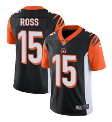 Men's Nike Cincinnati Bengals #15 John Ross Vapor Untouchable Limited Black Team Color NFL Jersey