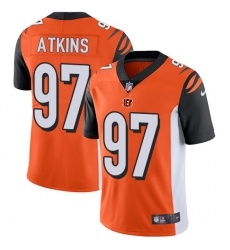 Youth Nike Cincinnati Bengals #97 Geno Atkins Vapor Untouchable Limited Orange Alternate NFL Jersey