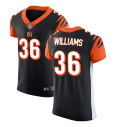 Men's Nike Cincinnati Bengals #36 Shawn Williams Black Team Color Vapor Untouchable Elite Player NFL Jersey