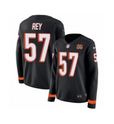 Women's Nike Cincinnati Bengals #57 Vincent Rey Limited Black Therma Long Sleeve NFL Jersey