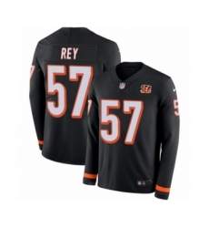 Youth Nike Cincinnati Bengals #57 Vincent Rey Limited Black Therma Long Sleeve NFL Jersey
