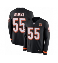 Men's Nike Cincinnati Bengals #55 Vontaze Burfict Limited Black Therma Long Sleeve NFL Jersey