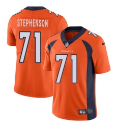 Men's Nike Denver Broncos #71 Donald Stephenson Orange Team Color Vapor Untouchable Limited Player NFL Jersey