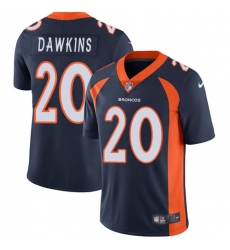 Men's Nike Denver Broncos #20 Brian Dawkins Navy Blue Alternate Vapor Untouchable Limited Player NFL Jersey