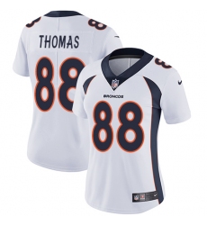 Women's Nike Denver Broncos #88 Demaryius Thomas White Vapor Untouchable Limited Player NFL Jersey