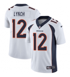 Youth Nike Denver Broncos #12 Paxton Lynch White Vapor Untouchable Limited Player NFL Jersey