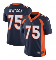 Youth Nike Denver Broncos #75 Menelik Watson Navy Blue Alternate Vapor Untouchable Limited Player NFL Jersey