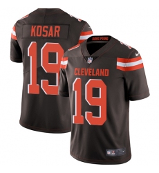 Youth Nike Cleveland Browns #19 Bernie Kosar Brown Team Color Vapor Untouchable Limited Player NFL Jersey