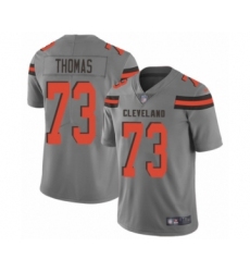 Men's Cleveland Browns #73 Joe Thomas Limited Gray Inverted Legend Football Jersey
