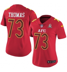Women's Nike Cleveland Browns #73 Joe Thomas Limited Red 2017 Pro Bowl NFL Jersey