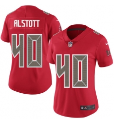 Women's Nike Tampa Bay Buccaneers #40 Mike Alstott Limited Red Rush Vapor Untouchable NFL Jersey