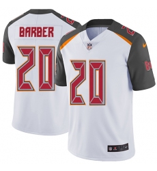 Men's Nike Tampa Bay Buccaneers #20 Ronde Barber White Vapor Untouchable Limited Player NFL Jersey