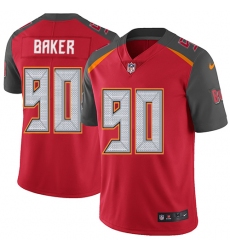 Men's Nike Tampa Bay Buccaneers #90 Chris Baker Red Team Color Vapor Untouchable Limited Player NFL Jersey