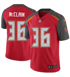 Youth Nike Tampa Bay Buccaneers #36 Robert McClain Red Team Color Vapor Untouchable Limited Player NFL Jersey